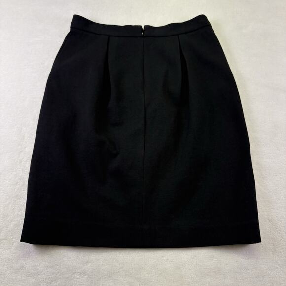 Banana Republic Structured Knee Length Pencil Skirt Black Size 2 Suit Separate - Picture 9 of 11
